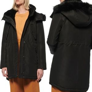 Marc New York Water Resistant Faux Fur Trim Parka